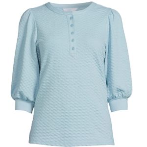 Time and Tru Women's Quilted Top.Turquoise color size M(8-10)
